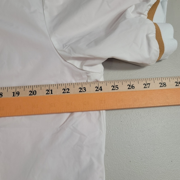 Nike Authentics Men’s  Warm-up Shirt Jacket Lined Snap Button White Size M - Picture 9 of 15